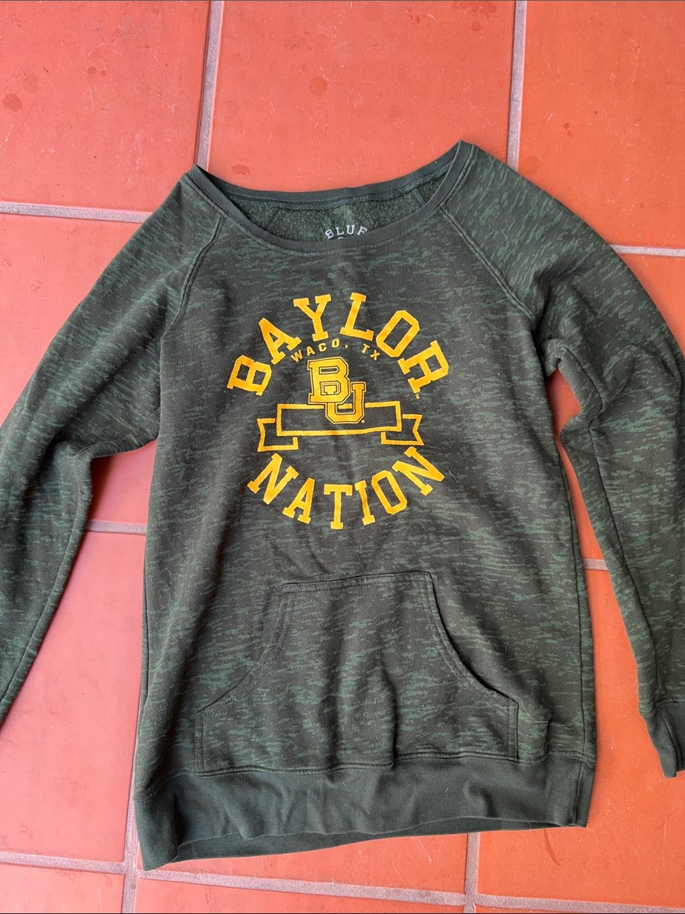 Baylor Nation Green Crewneck with Gold Logo